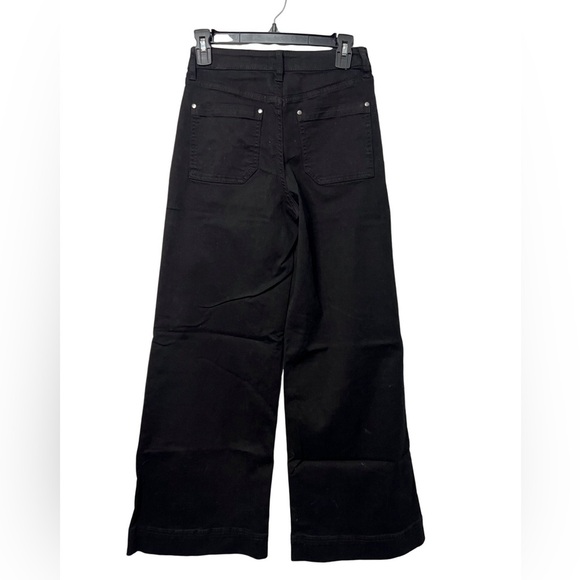Anthropologie Maeve Lily Wide Leg Jean Black Size 26 - Picture 5 of 8